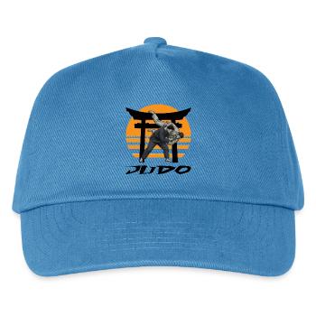 Judo - Kinder Basecap - Pfauenblau - Vorne