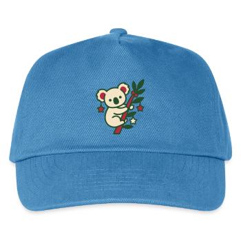 Koala Weihnachten Clipart - Kinder Basecap - Pfauenblau - Vorne
