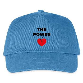 Die Kraft der Liebe - Kinder Basecap - Pfauenblau - Vorne