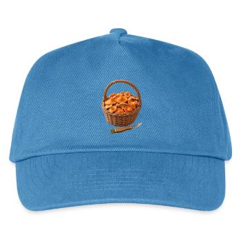 Der Pilzkorb - Kinder Basecap - Pfauenblau - Vorne