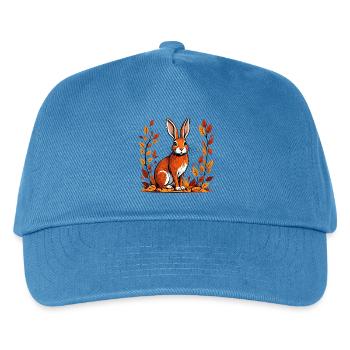 Autumn rabbit - Kids’ Baseball Cap - peacock-blue - Front