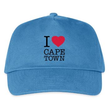 I LOVE CAPE TOWN Kapstadt - Kinder Basecap - Pfauenblau - Vorne