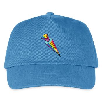 Schultüte Zuckertüte - Kinder Basecap - Pfauenblau - Vorne
