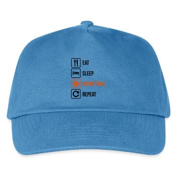 Basketballer - Kinder Basecap - Pfauenblau - Vorne