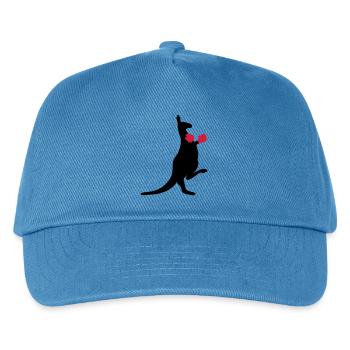 kangaroo - Kids’ Baseball Cap - peacock-blue - Front