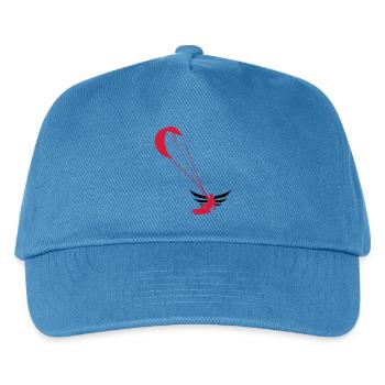Kitesurfen / Kitesurfer / Kiteboarden / Kitesurf - Kinder Basecap - Pfauenblau - Vorne