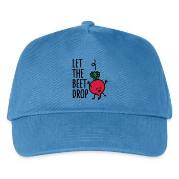 Let the beet drop - Kinder Basecap - Pfauenblau - Vorne