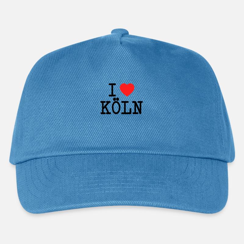 Ich Liebe Köln I Love Cologne Kölner Karneval Fan - Kinder Basecap - Pfauenblau