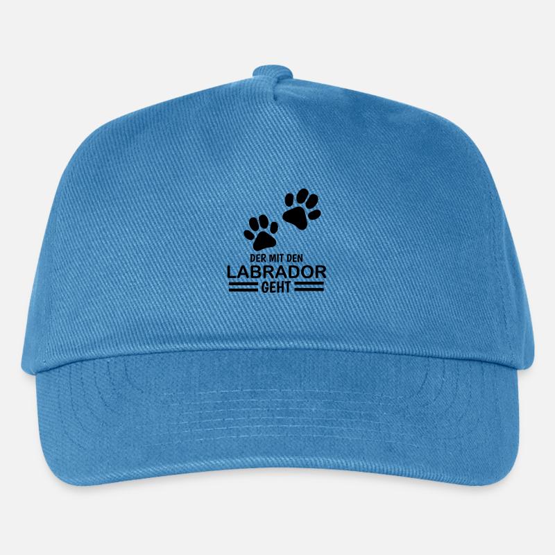 Herrchen Labrador der mit dem Labrador geht - Kinder Basecap - Pfauenblau