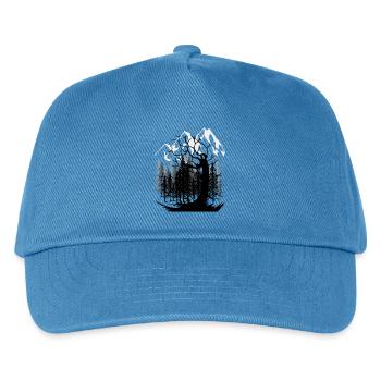 Nature Wilderness Mountains Wild Forest Environment Nature Conservation - Kids’ Baseball Cap - peacock-blue - Front