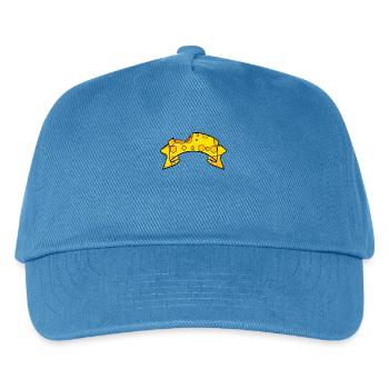 Banner aus Käse - Kinder Basecap - Pfauenblau - Vorne