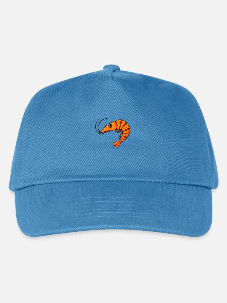 Garnele Garnelen - Kinder Basecap - Pfauenblau