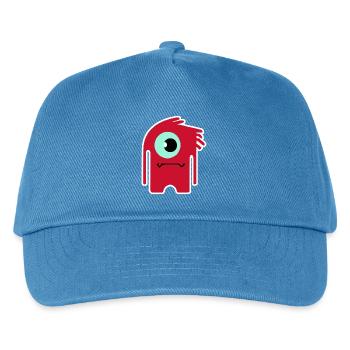 Red Cyclops Monster | Funny Chibi Alien  - Kids’ Baseball Cap - peacock-blue - Front