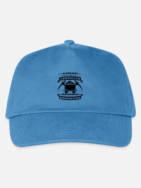 Bergbau Shirt Alle haben gesagt - Kinder Basecap - Pfauenblau