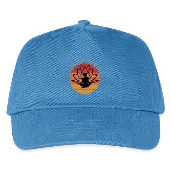 Rise With The Sun - Yoga Vibes - Kids’ Baseball Cap - peacock-blue - Front