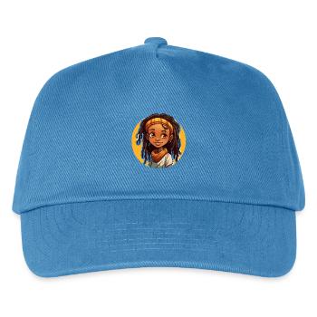 Style décontracté avec des dreadlocks avec un couvre-chef coloré - Casquette de baseball Enfant - bleu paon - Devant