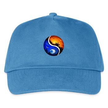Yin Yang - Kids’ Baseball Cap - peacock-blue - Front