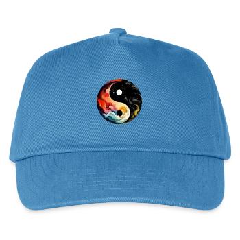 Yin Yang - Kids’ Baseball Cap - peacock-blue - Front