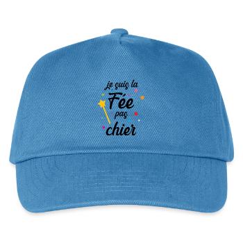 Je suis la Fée pas chier ! - Casquette de baseball Enfant - bleu paon - Devant