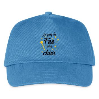 Je suis la Fée pas chier ! - Casquette de baseball Enfant - bleu paon - Devant
