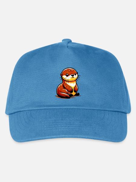 Otter - Kinder Basecap - Pfauenblau