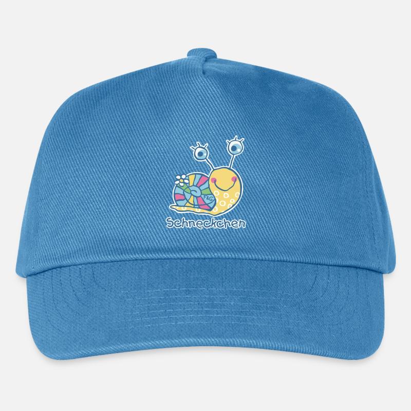 Schneckchen - Kinder Basecap - Pfauenblau