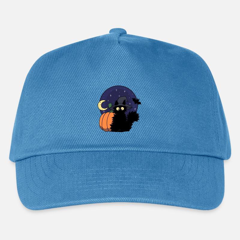 Katze Kürbis - Kinder Basecap - Pfauenblau