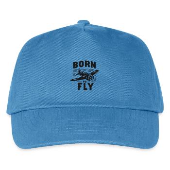 Born to Fly - Kids’ Baseball Cap - peacock-blue - Front