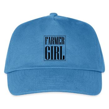 Farmer Girl - Kinder Basecap - Pfauenblau - Vorne