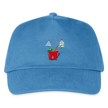 Advent, Merry Christmas - Kinder Basecap - Pfauenblau - Vorne