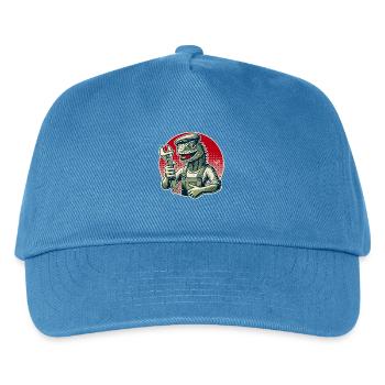 Craftsman Lizard with Wrench - Kids’ Baseball Cap - peacock-blue - Front