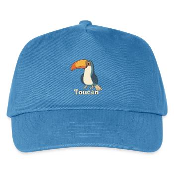 Farbenfroher Tukan - Kinder Basecap - Pfauenblau - Vorne