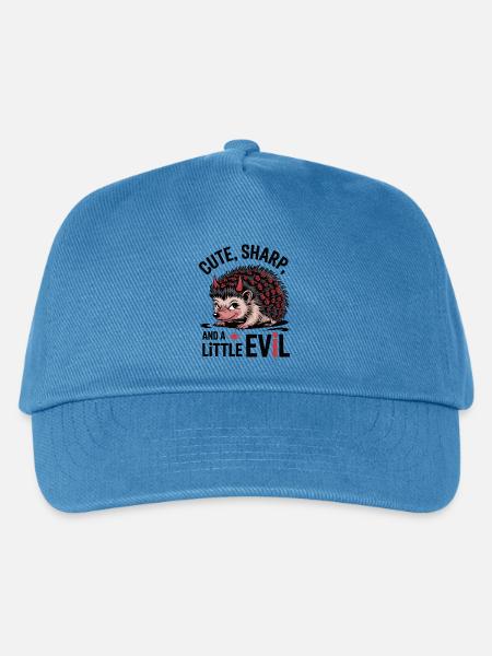 Niedlich, scharf und ein kleiner böser Igel - Kinder Basecap - Pfauenblau