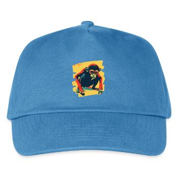 Monkey - Kids’ Baseball Cap - peacock-blue - Front