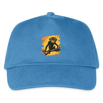 Monkey - Kids’ Baseball Cap - peacock-blue - Front