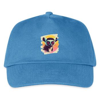 Lemur - Kinder Basecap - Pfauenblau - Vorne