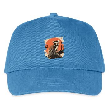 Lemur - Kinder Basecap - Pfauenblau - Vorne