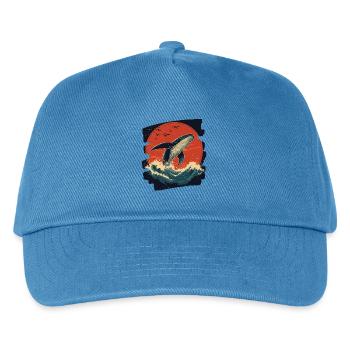 Wal - Kinder Basecap - Pfauenblau - Vorne