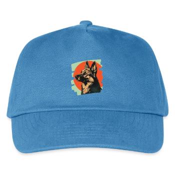 Schäferhund - Kinder Basecap - Pfauenblau - Vorne