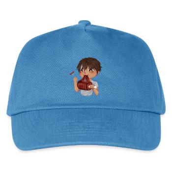 Gourmet Chibi - Kinder Basecap - Pfauenblau - Vorne
