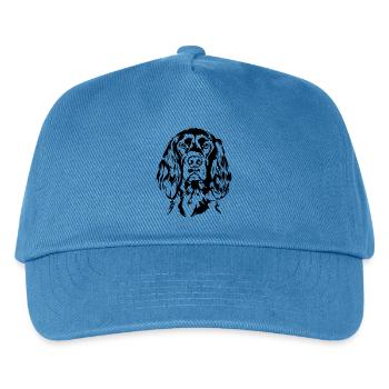 Irish Setter Jagdhund Jagdhunde Hunde Wilsigns - Kinder Basecap - Pfauenblau - Vorne