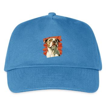 American Staffordshire - Kinder Basecap - Pfauenblau - Vorne