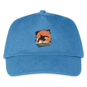 Killer whale - Kids’ Baseball Cap - peacock-blue - Front