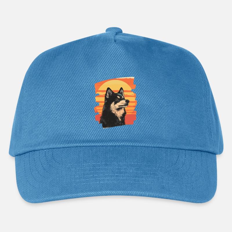Finnischer Lapphund - Kinder Basecap - Pfauenblau