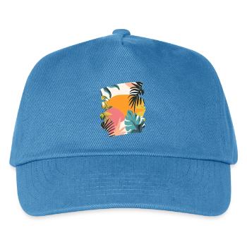 Sommer - Kinder Basecap - Pfauenblau - Vorne