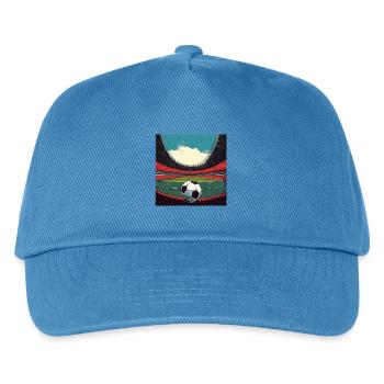 Stadion-Fußballfür Mannschaften und Vereine - Kinder Basecap - Pfauenblau - Vorne