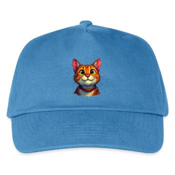 Chat mignon - Casquette de baseball Enfant - bleu paon - Devant