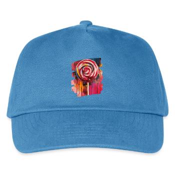 Lollipop lollipop candy candy - Kids’ Baseball Cap - peacock-blue - Front