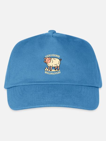 Eierlegende Wollmilchsau Cartoon - Kinder Basecap - Pfauenblau