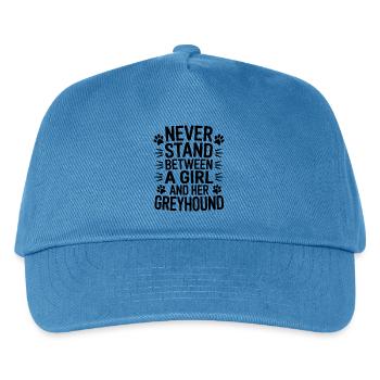 Greyhound Saying, Greyhound Joke, Greyhound Gift - Kids’ Baseball Cap - peacock-blue - Front